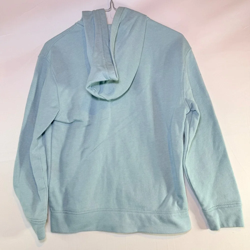 Old Navy Kids XL 14-16 Light Blue Peace Sign Full Zip Hoodie‎ Sweatshirt